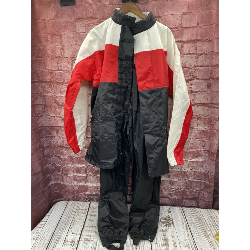 FIELDSHEER Rain Guard Armored Motorcycle Jacket and Pants Size L #85377